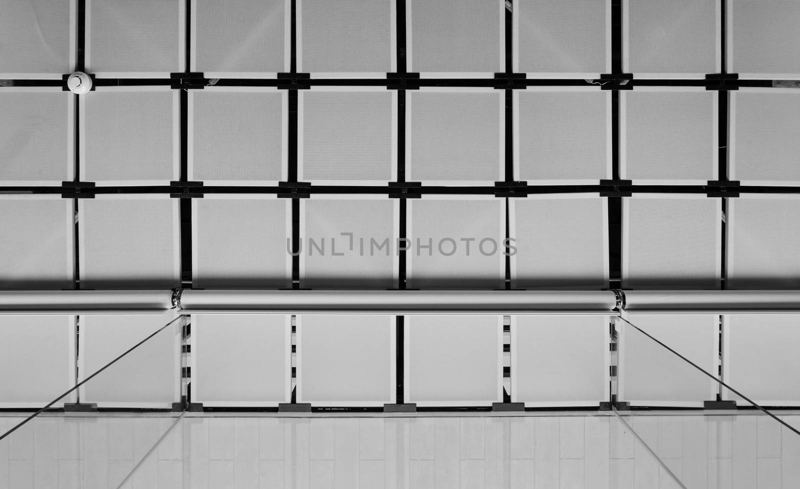 Suspended ceiling with curtain (Black and White) by siraanamwong