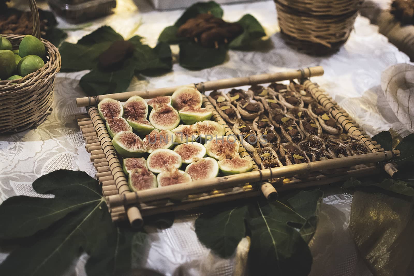 Figs of various kinds, almond, open with spices