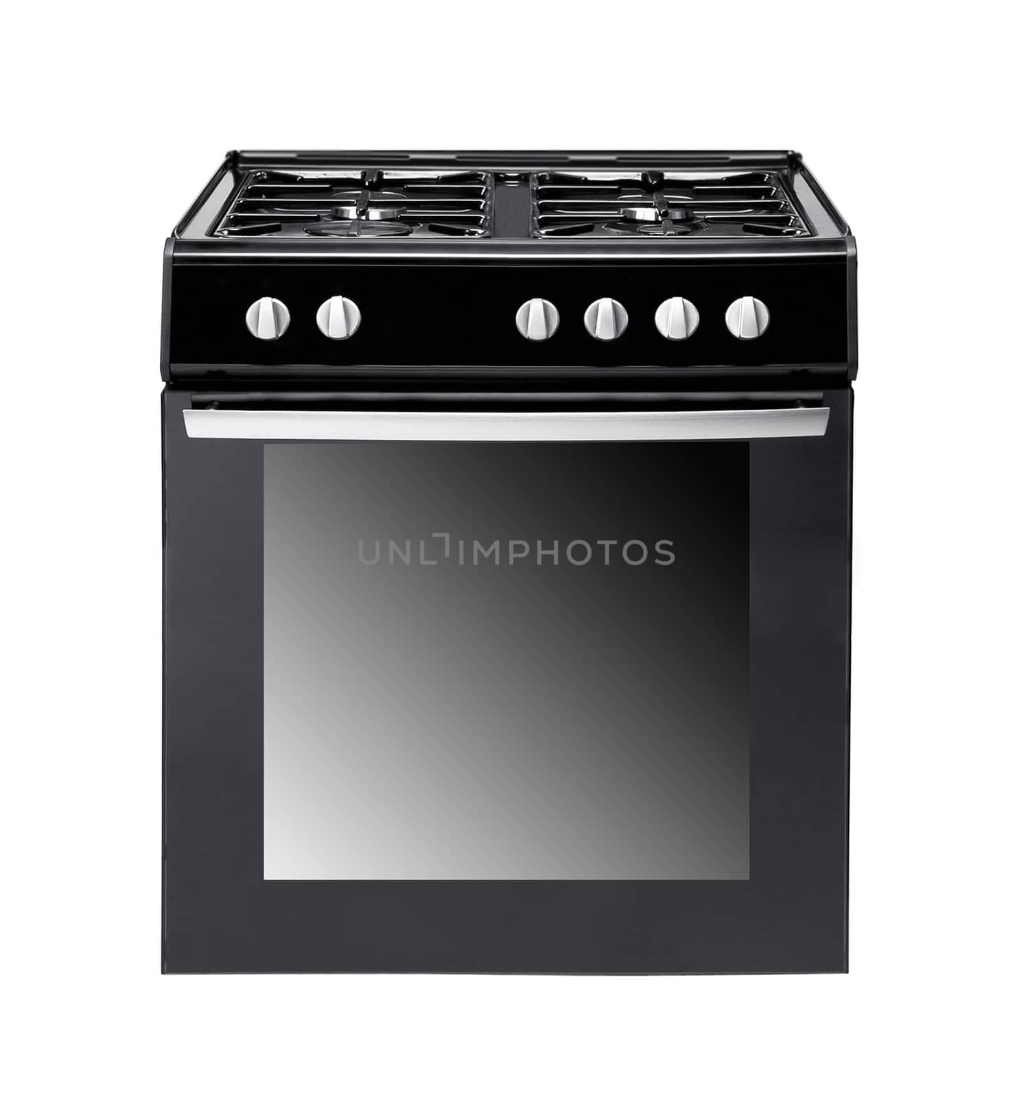 gas cooker over the white background