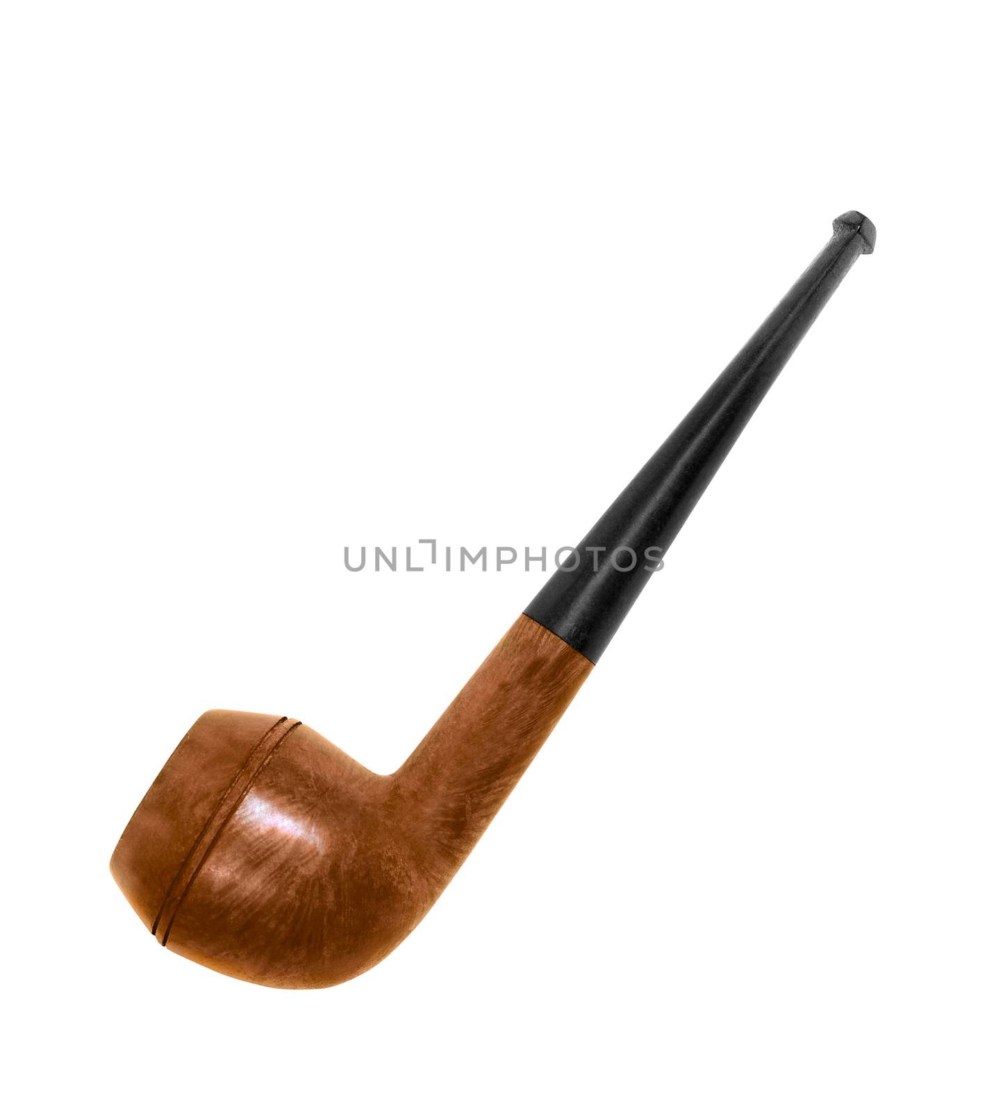 Tobacco pipe isolated on white