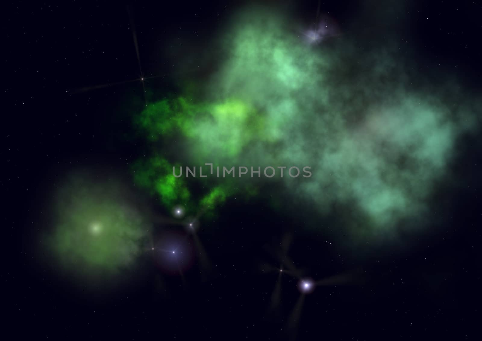 Far being shone nebula and star field against space. "Elements of this image furnished by NASA".