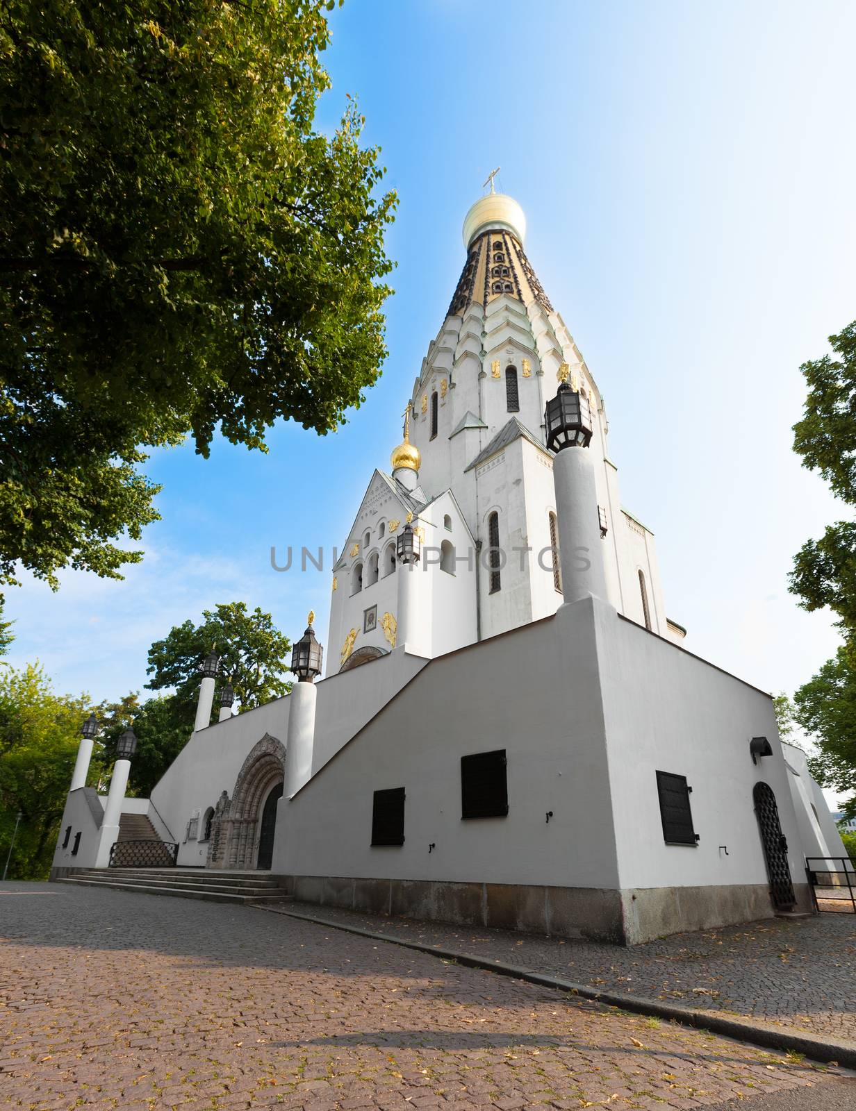 St. Aleksievsky temple-monument 1912. Orthodox church in Leipzig by motorolka