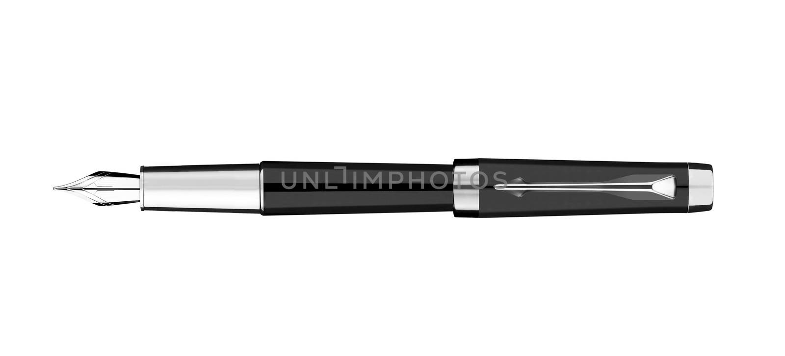 business fountain pen isolated