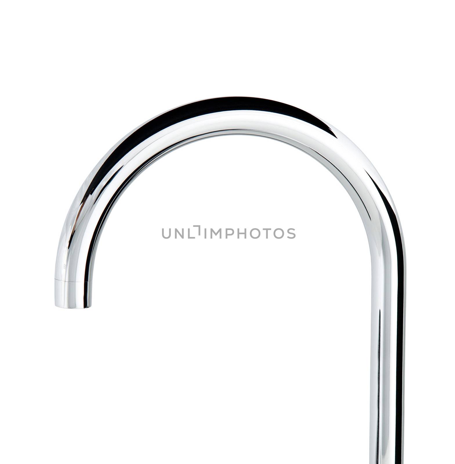 Chrome tap isolated on white background