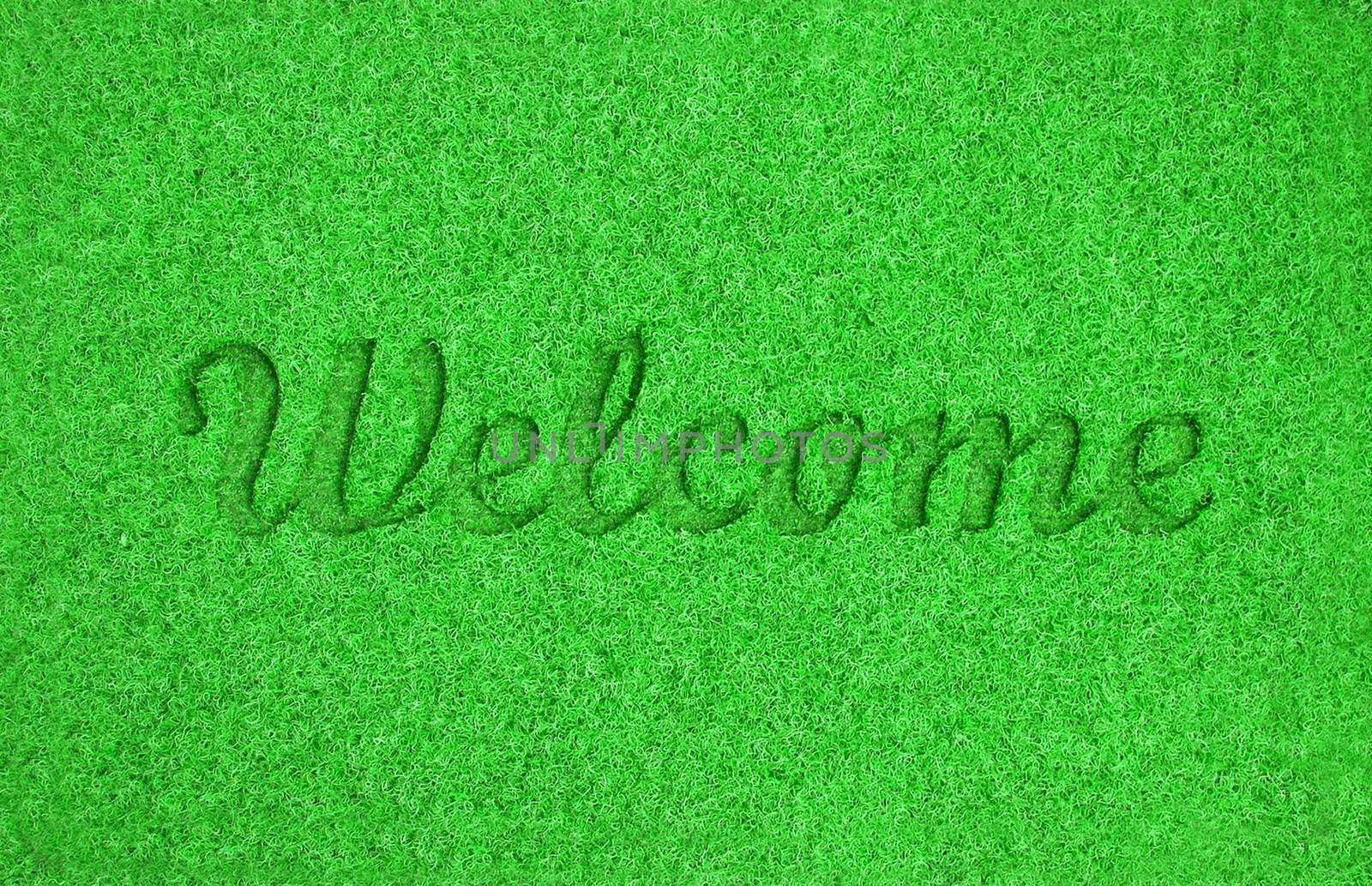 Welcome mat background