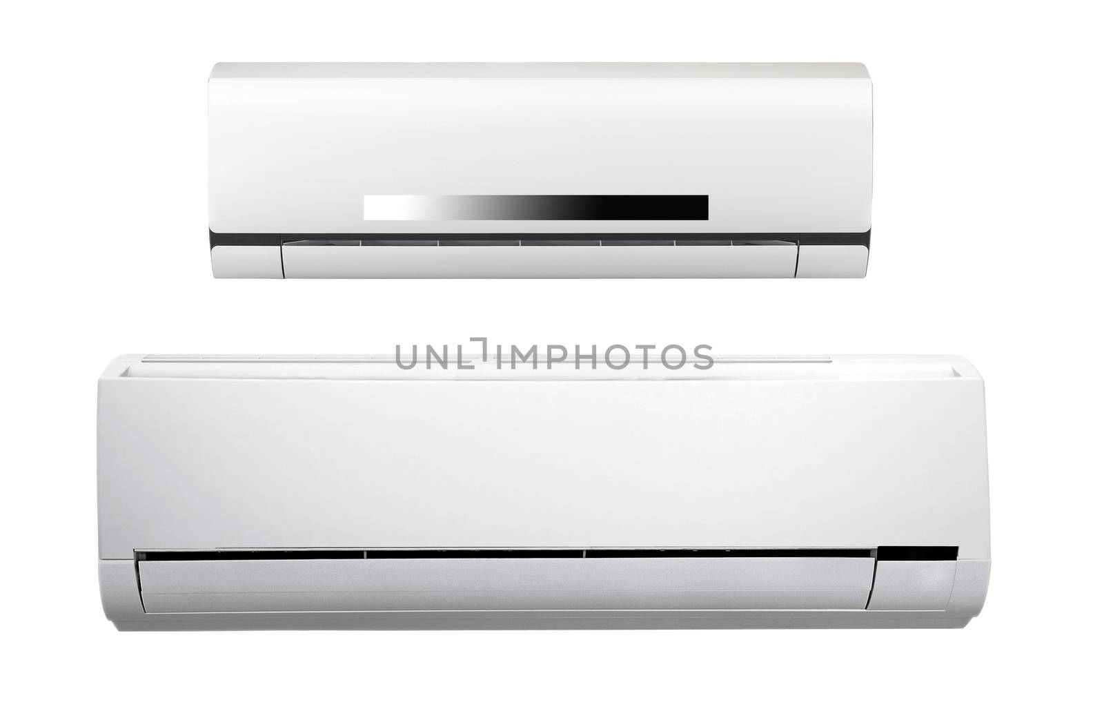 white air conditioner isolated on white