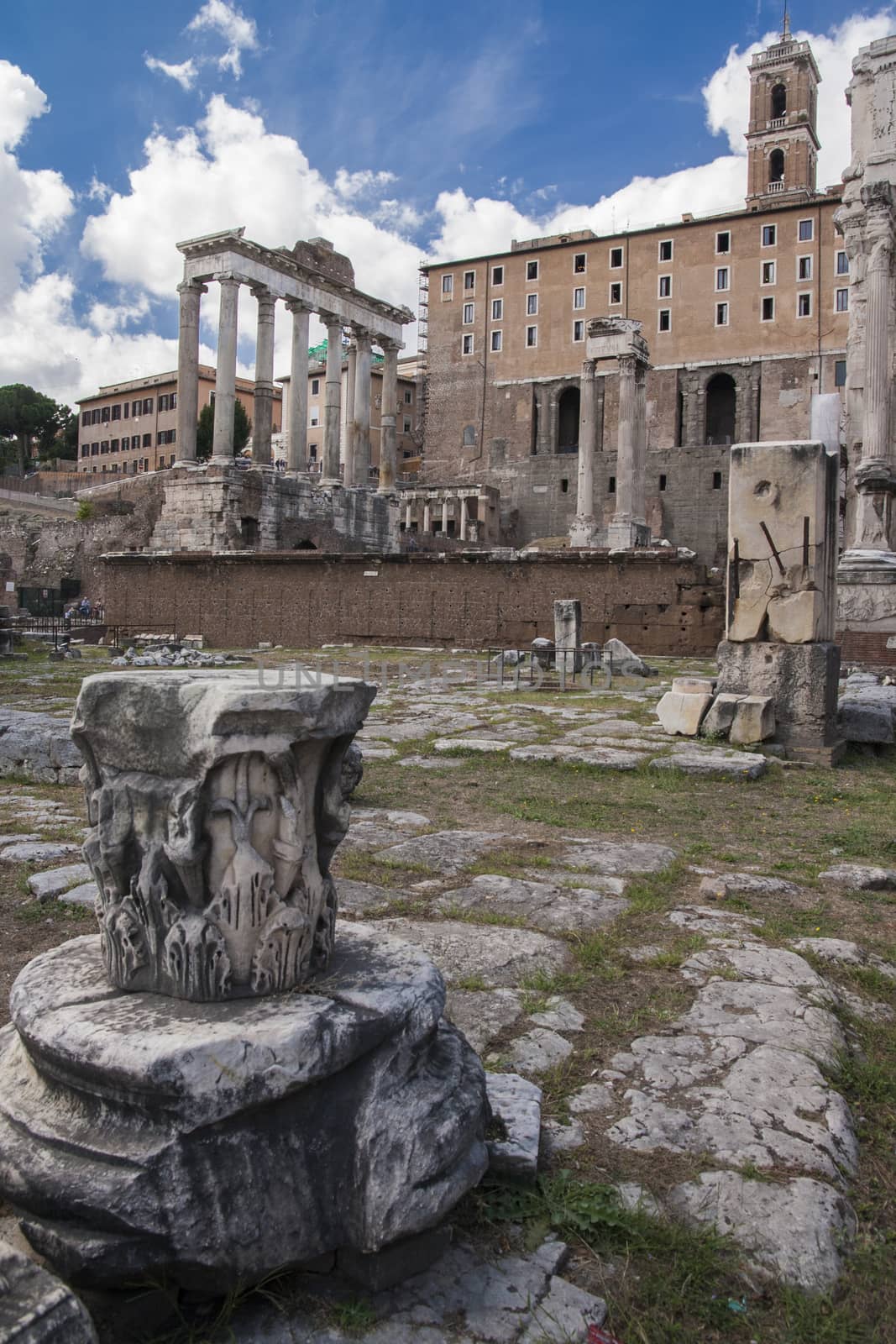 Rome, Italy - ancient Roman Forum, UNESCO World Heritage Site