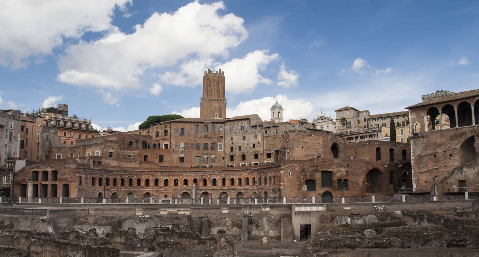 Ancient Trajan's market in Rome