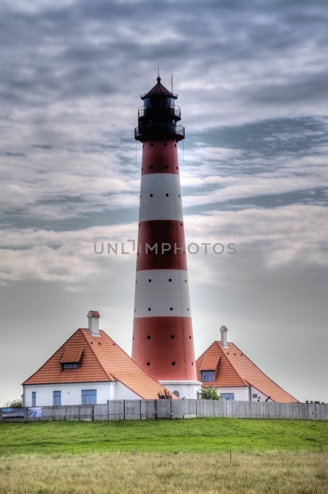 Lighthouse Westerheversand in Westerhever, Germany