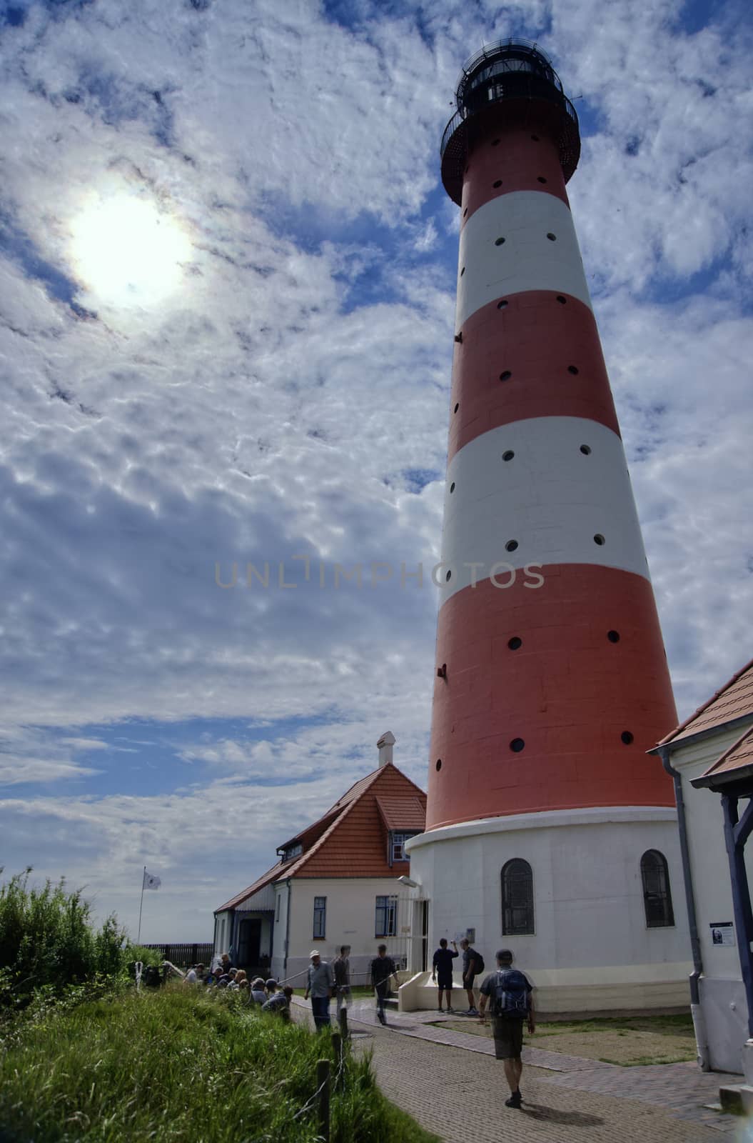 Lighthouse Westerheversand in Westerhever, Germany