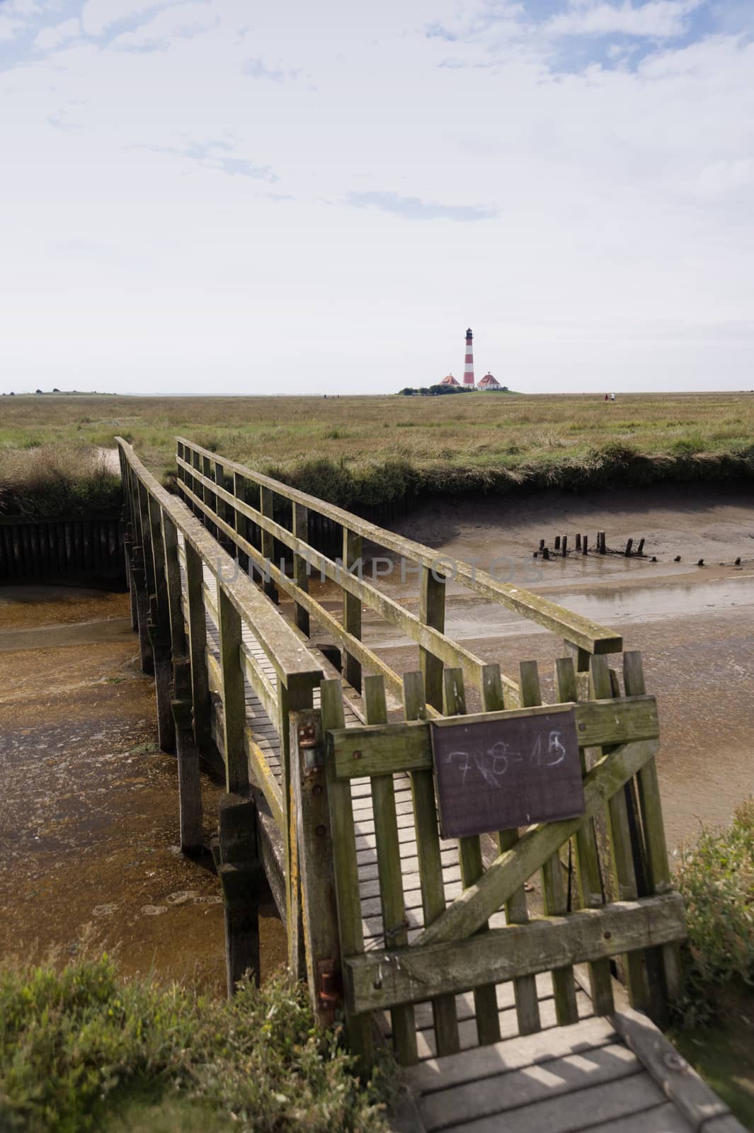 Tideland of Westerhever in Germany