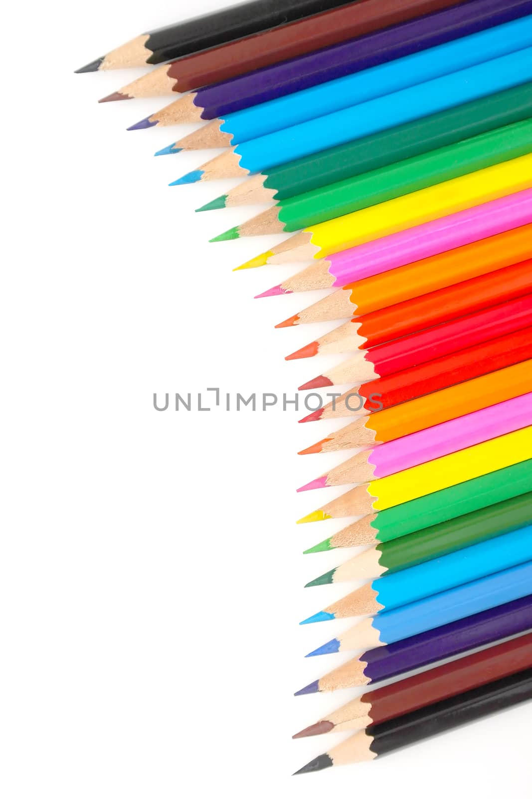 Abstract background from color pencils