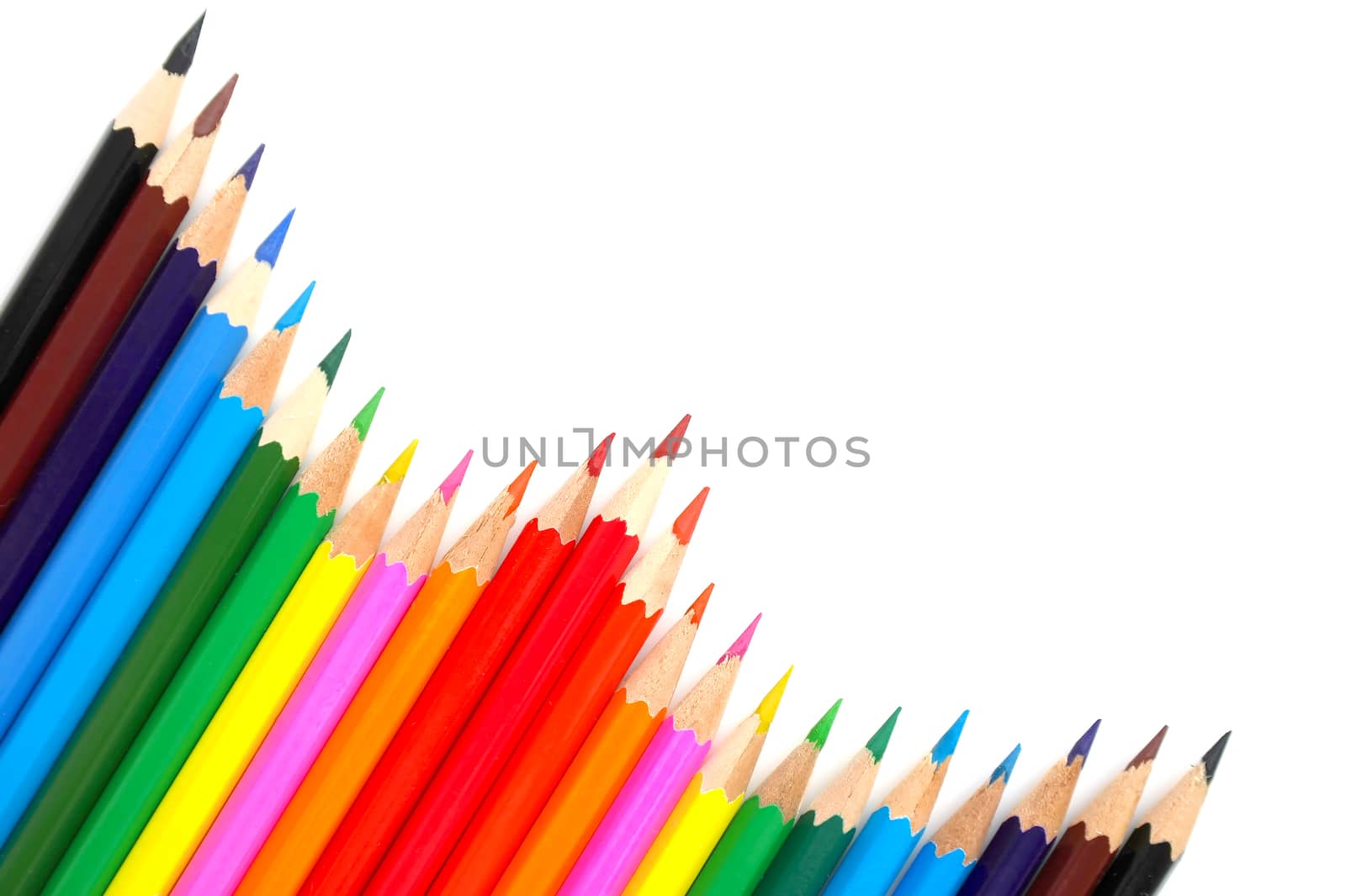 Abstract background from color pencils