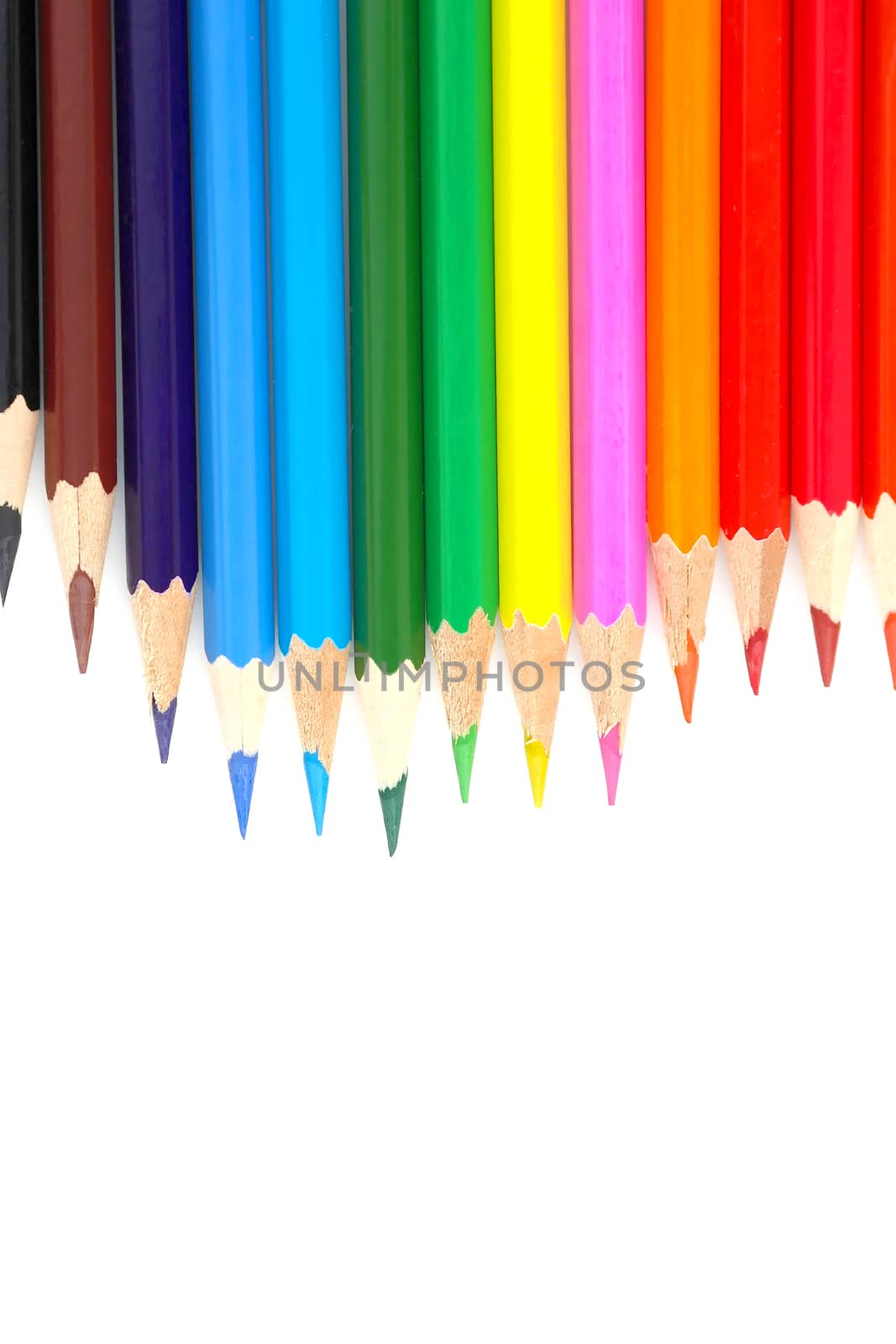 Abstract background from color pencils