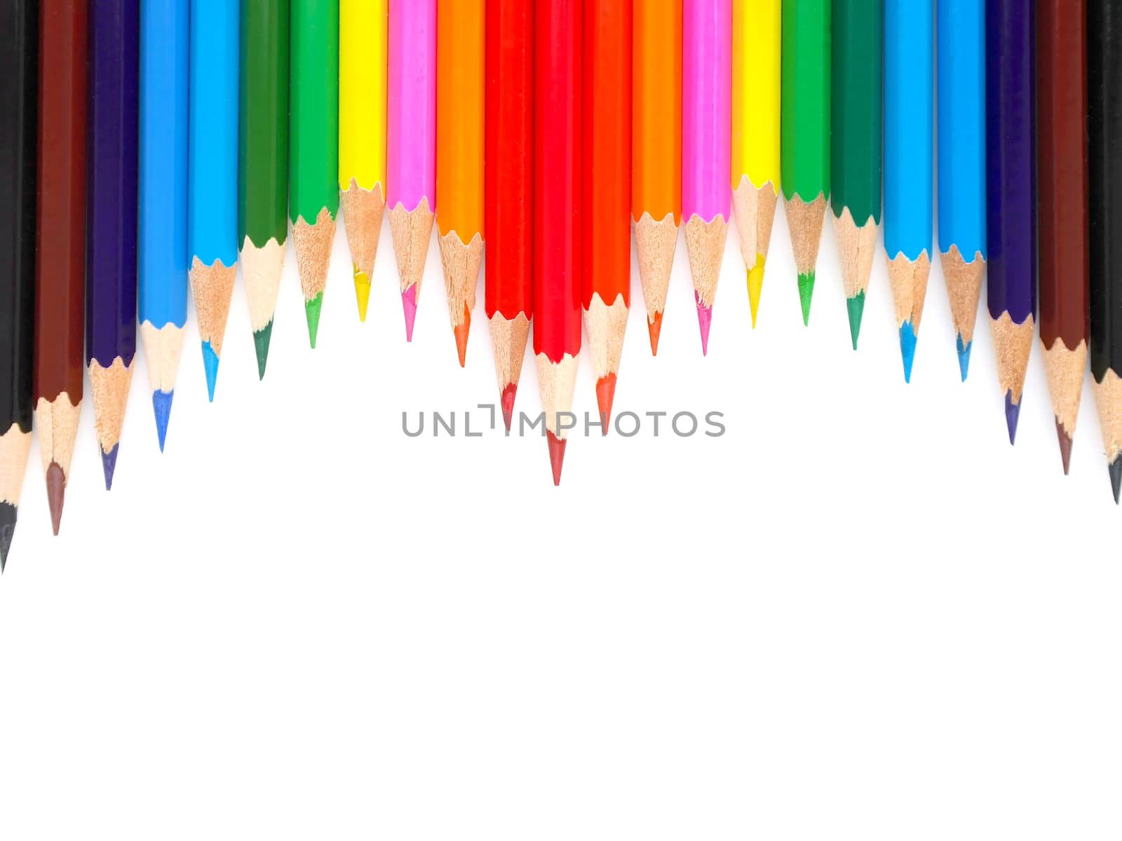 Abstract background from color pencils