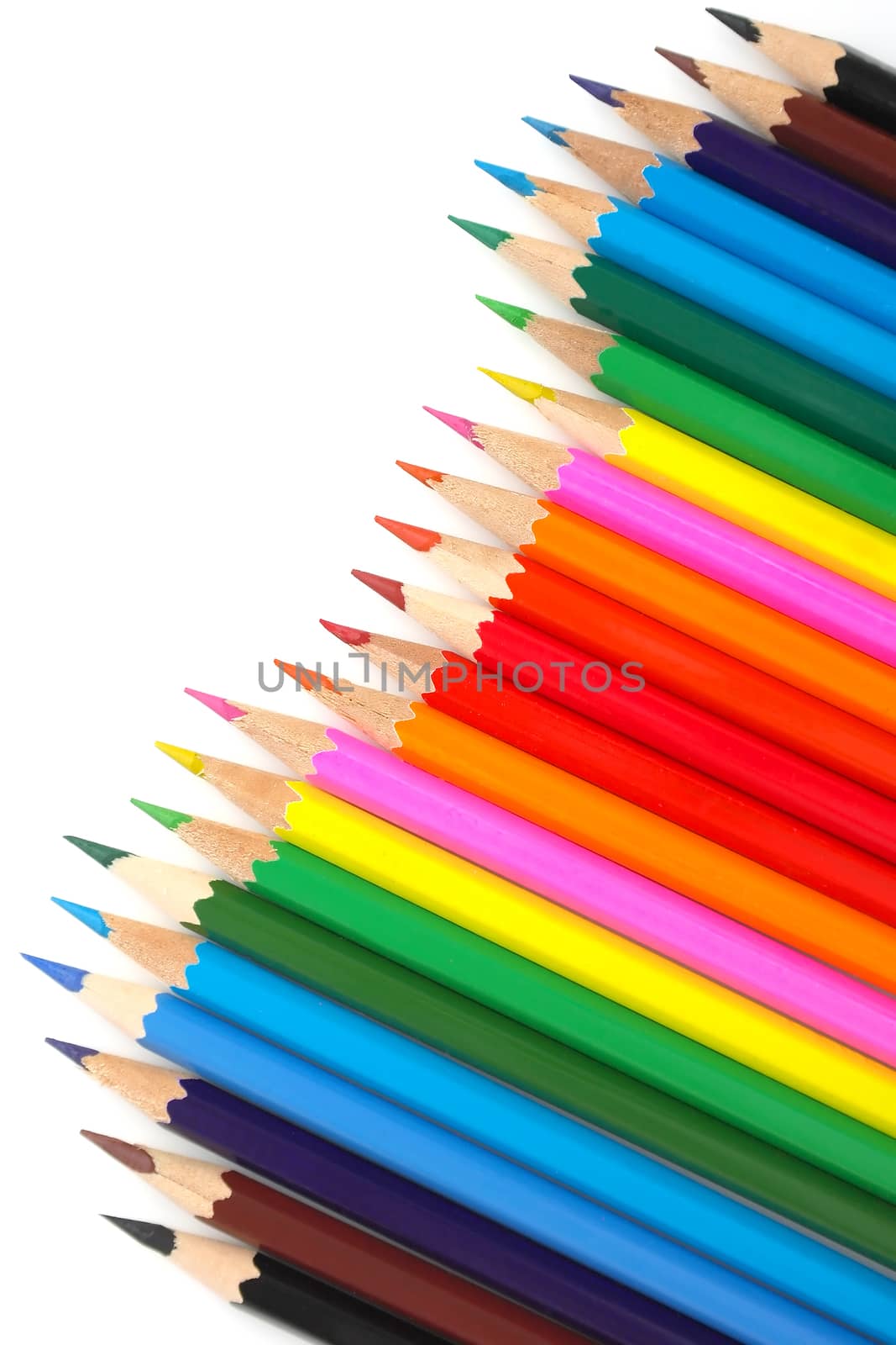 Abstract background from color pencils