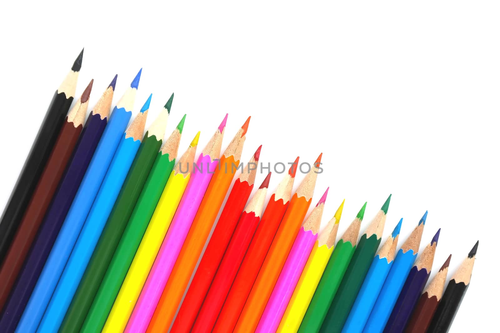 Abstract background from color pencils
