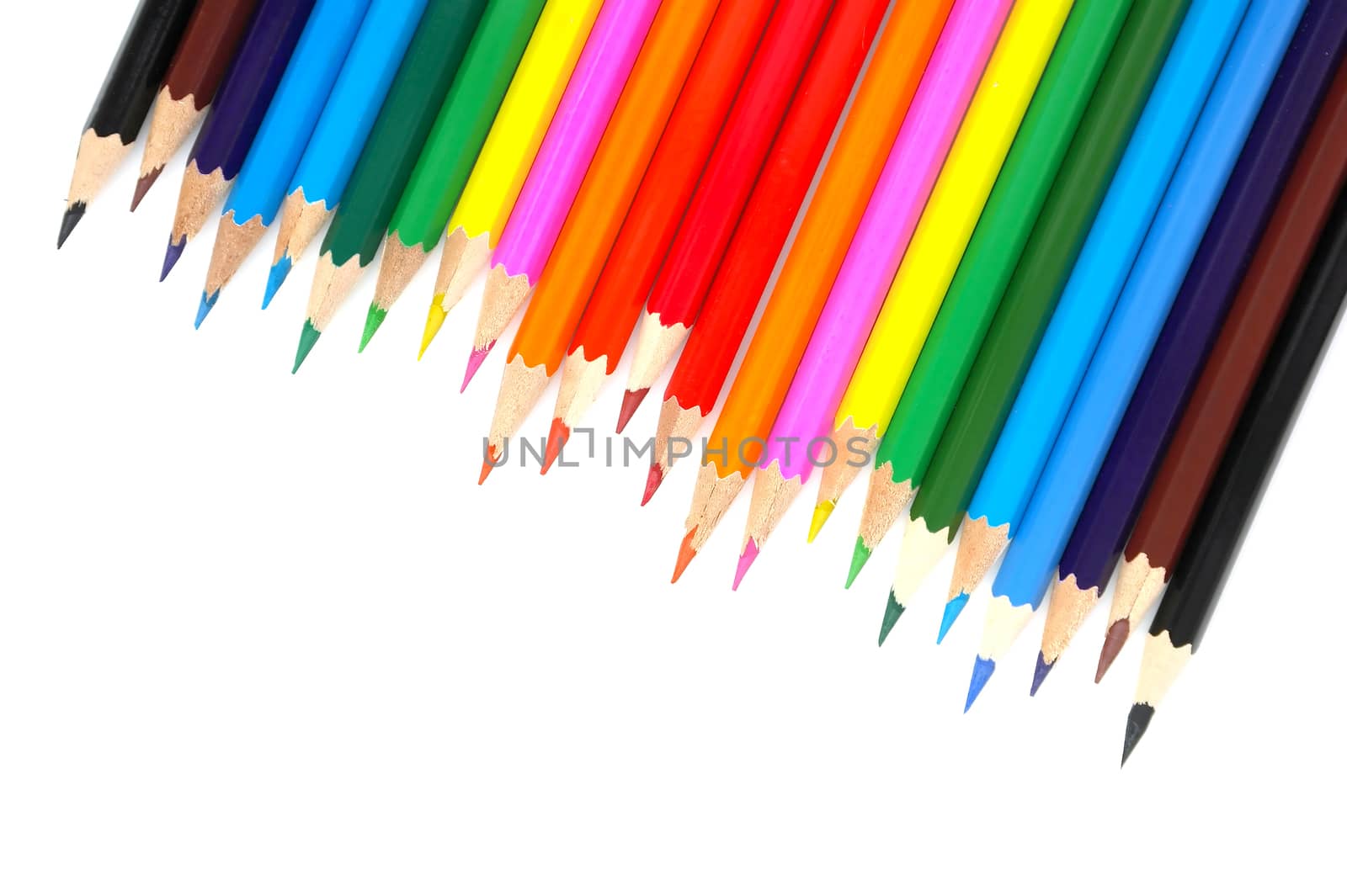 Abstract background from color pencils