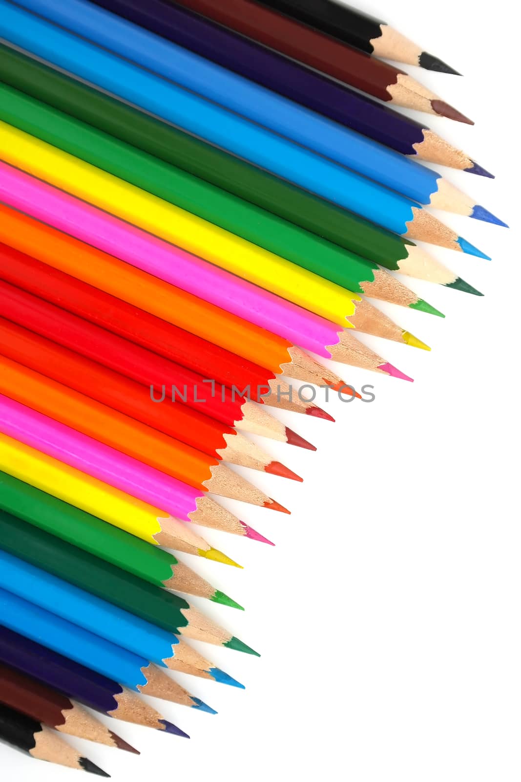 Abstract background from color pencils