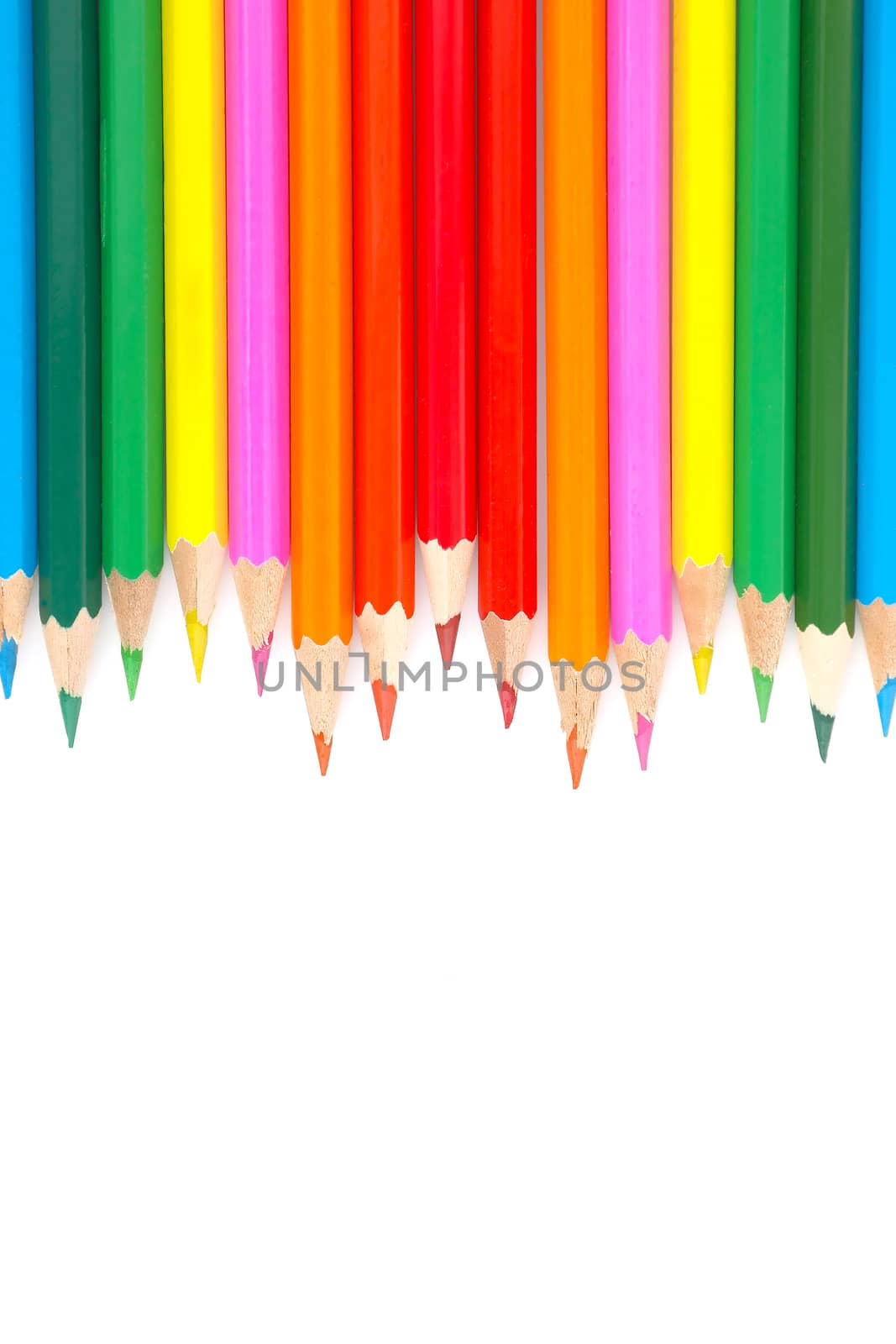 Abstract background from color pencils