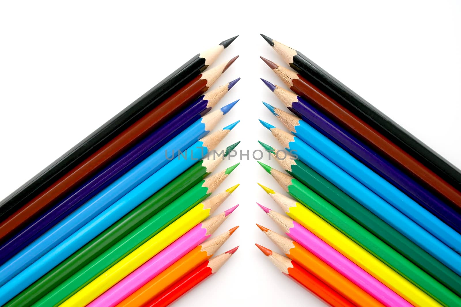 Abstract background from color pencils