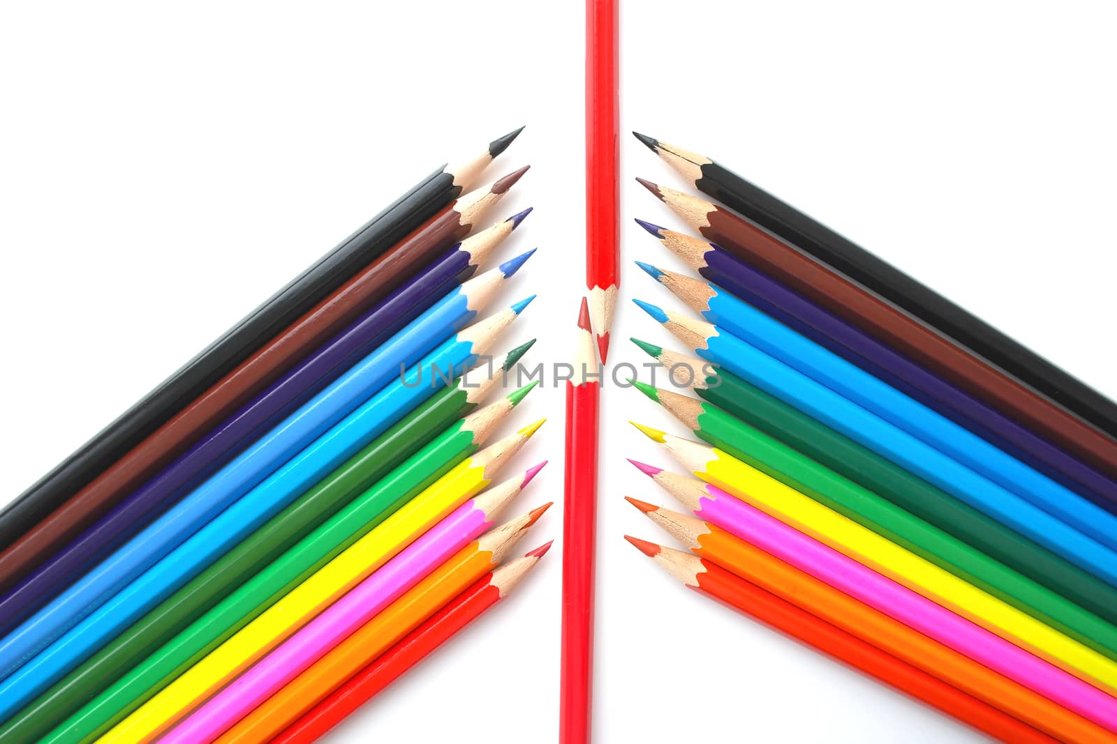 Abstract background from color pencils