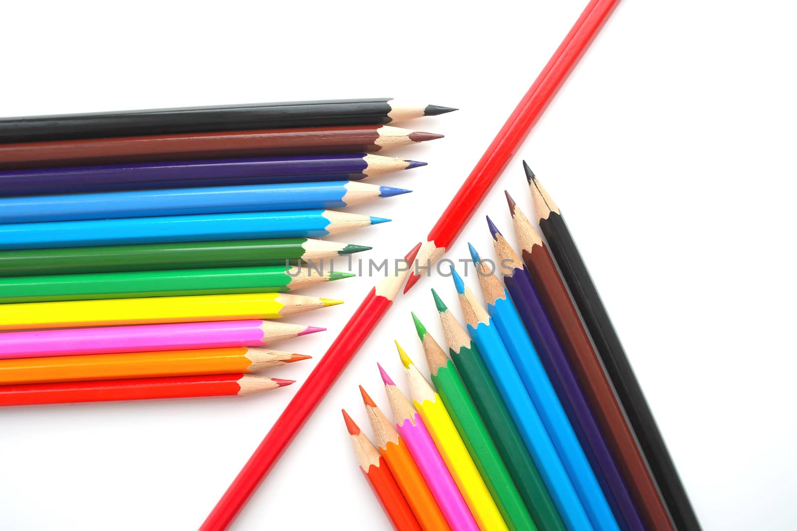 Abstract background from color pencils