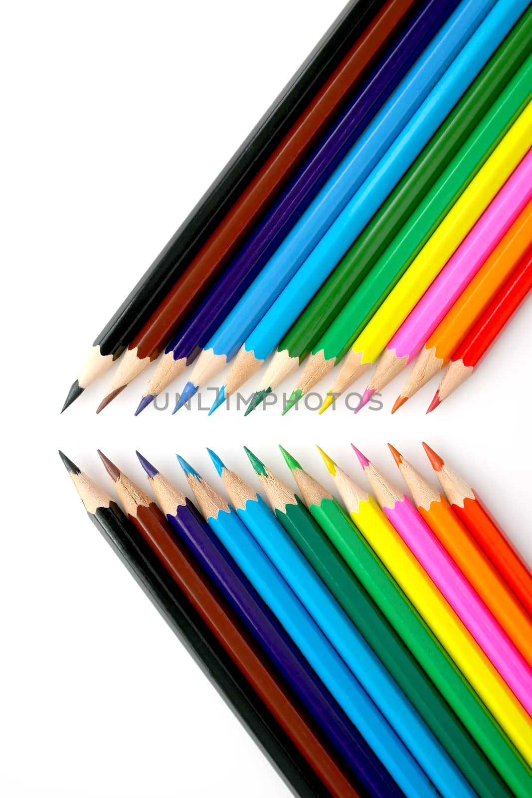 Abstract background from color pencils