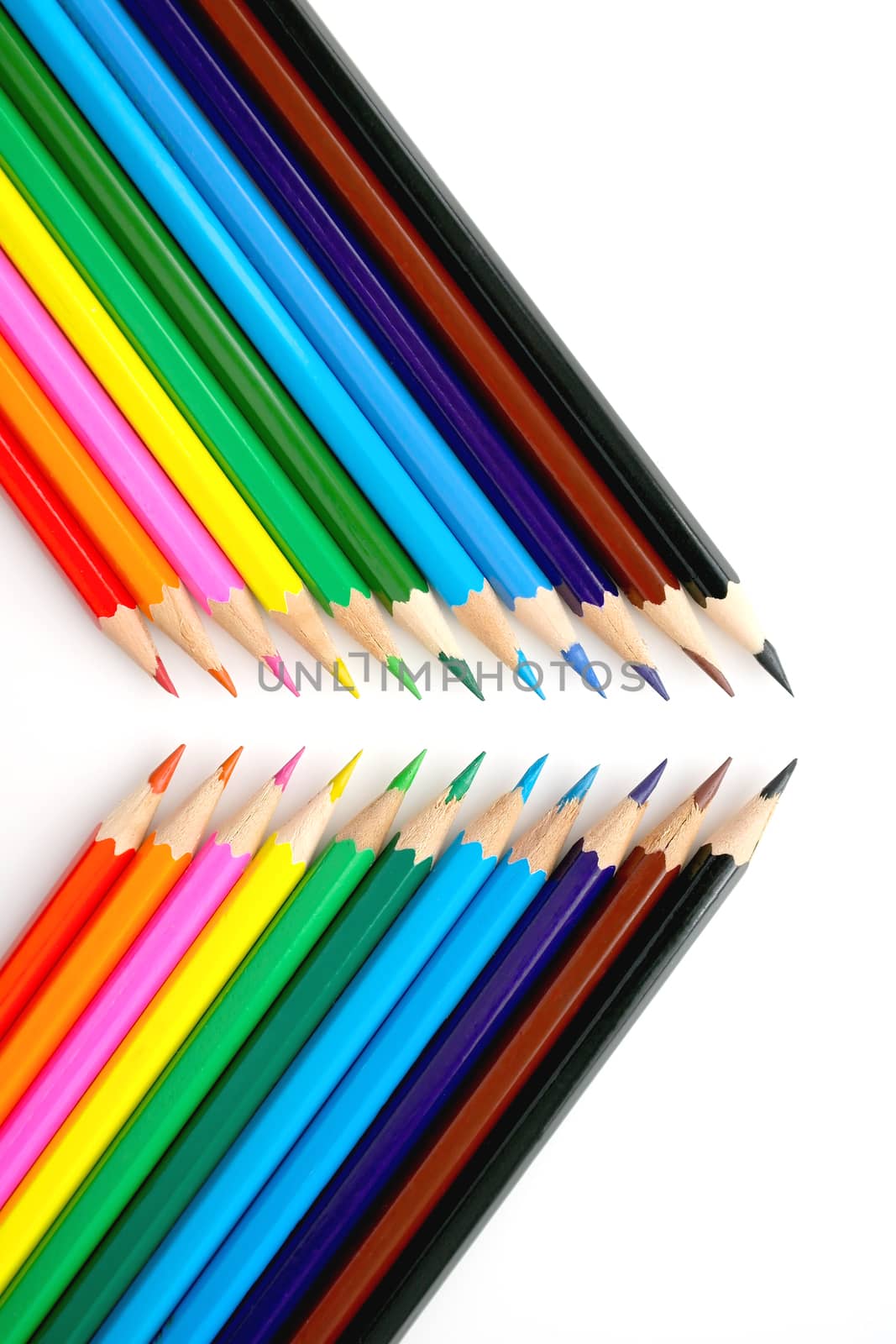 Abstract background from color pencils