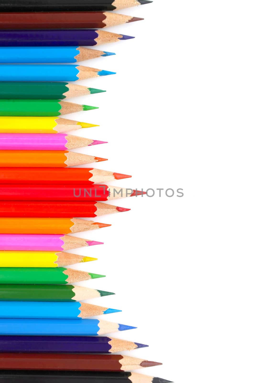 Abstract background from color pencils