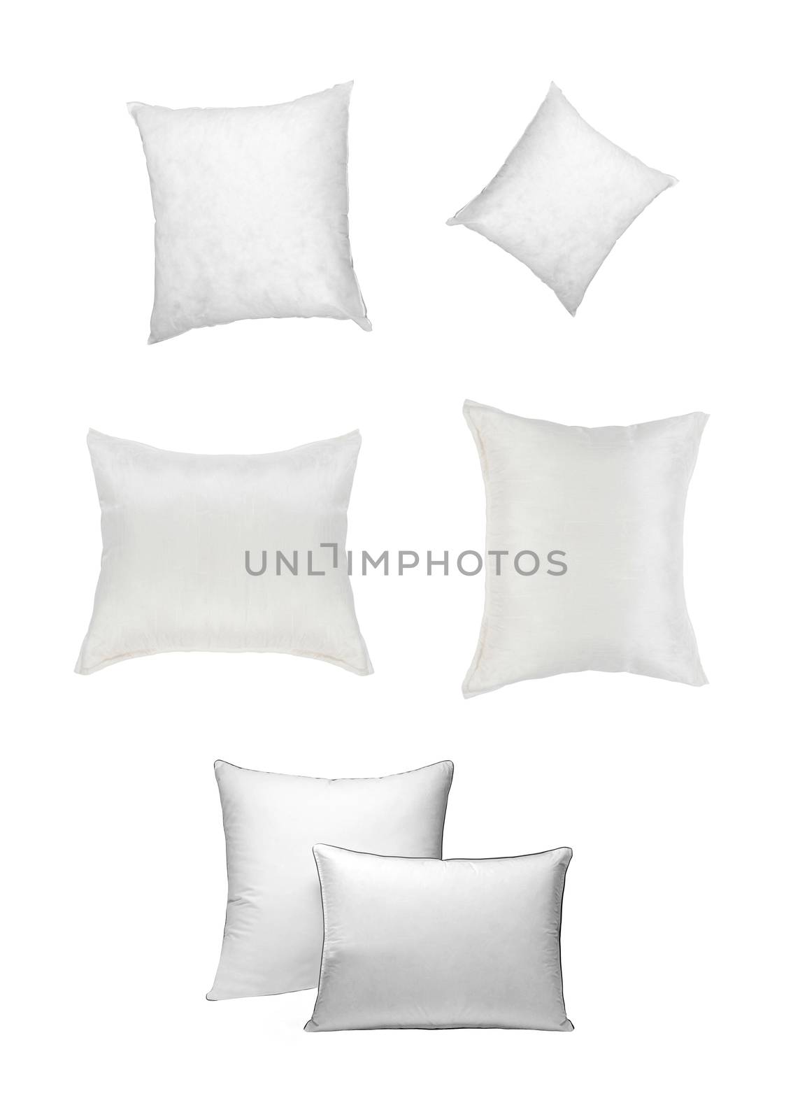 pillows isolated on white by ozaiachin