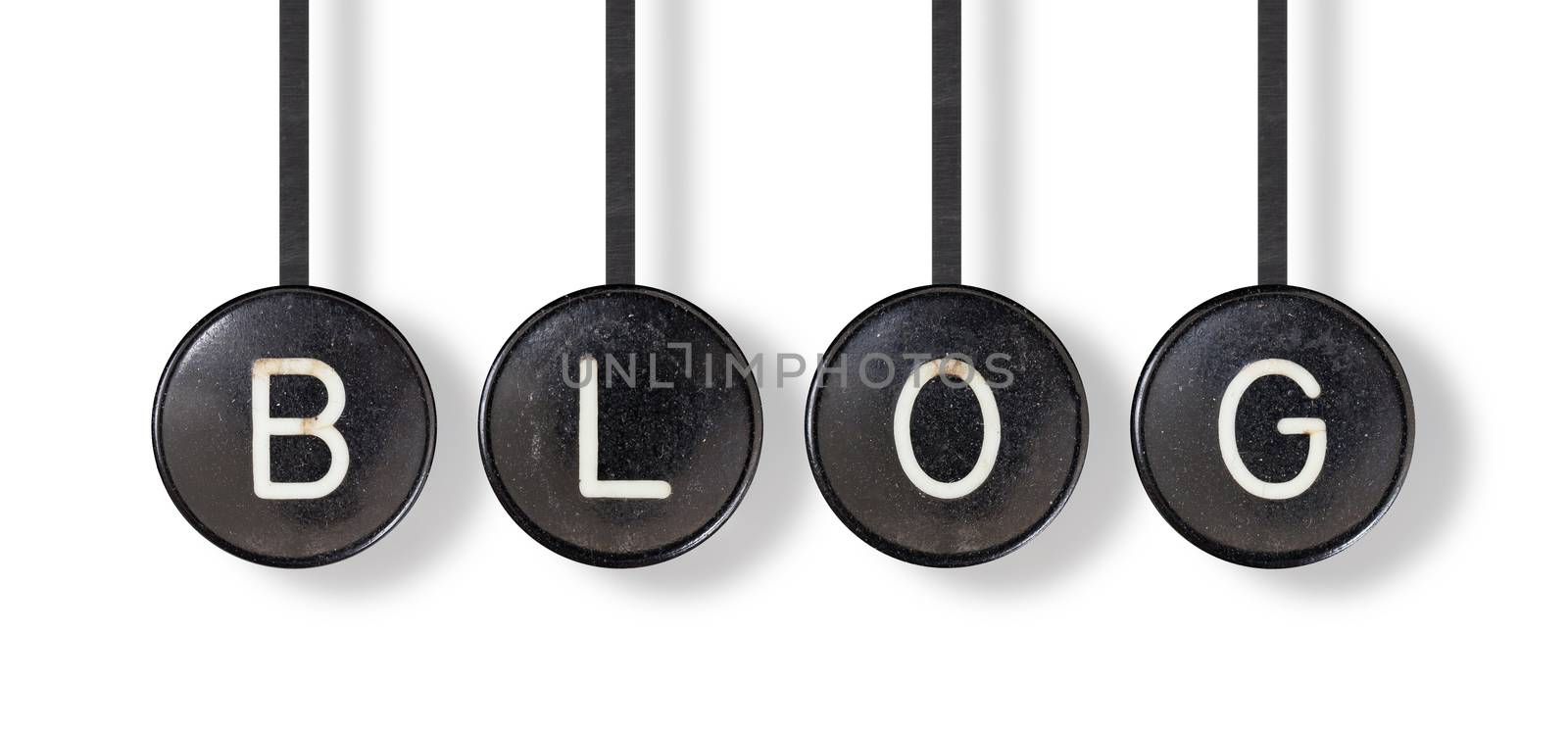 Typewriter buttons, isolated - Blog by michaklootwijk