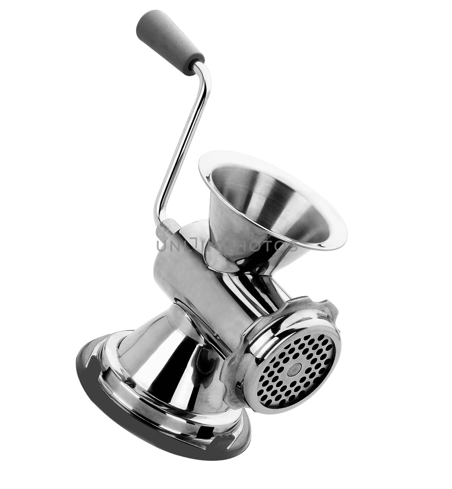 meat grinder on a white background