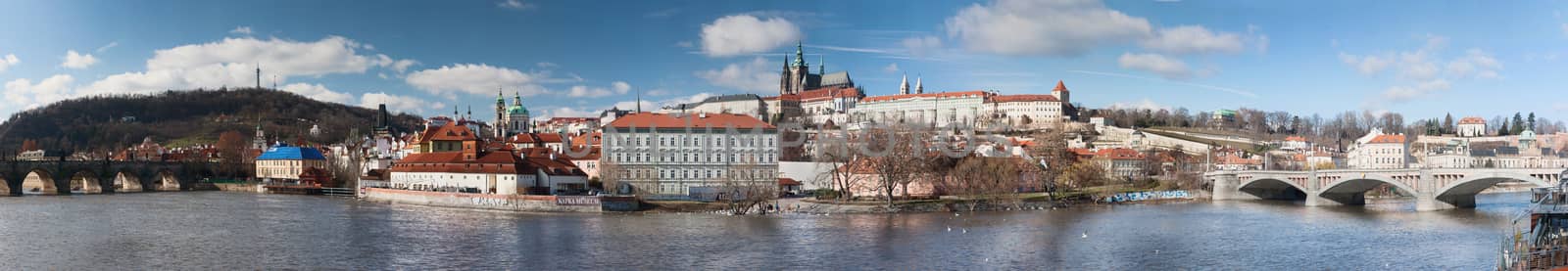 Panorama of Prague in winter
 by A-dam