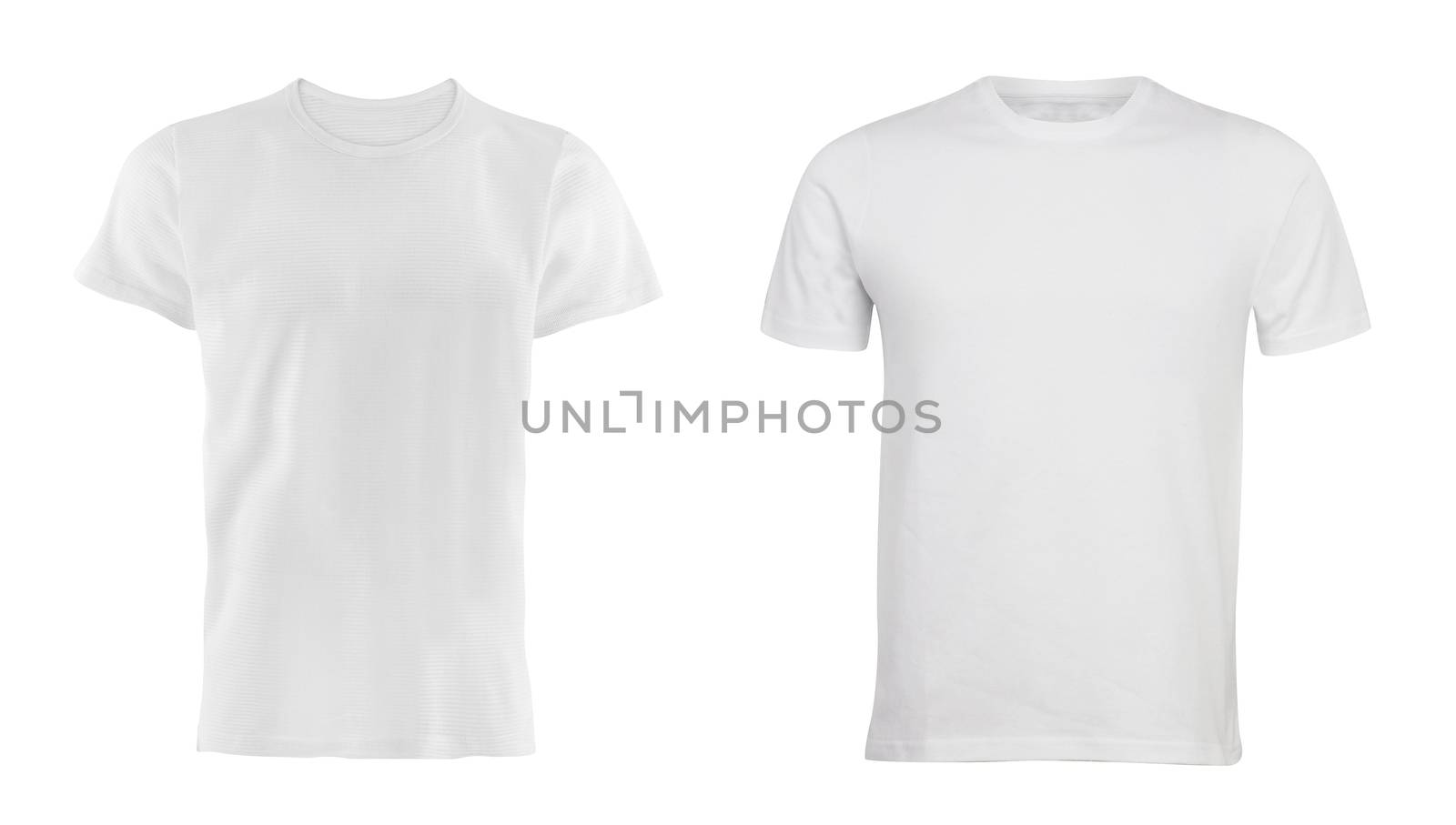 white T-shirt isolated on white