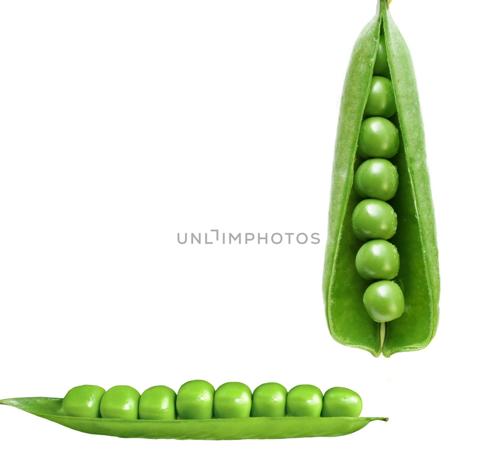 peas isolated on white by ozaiachin