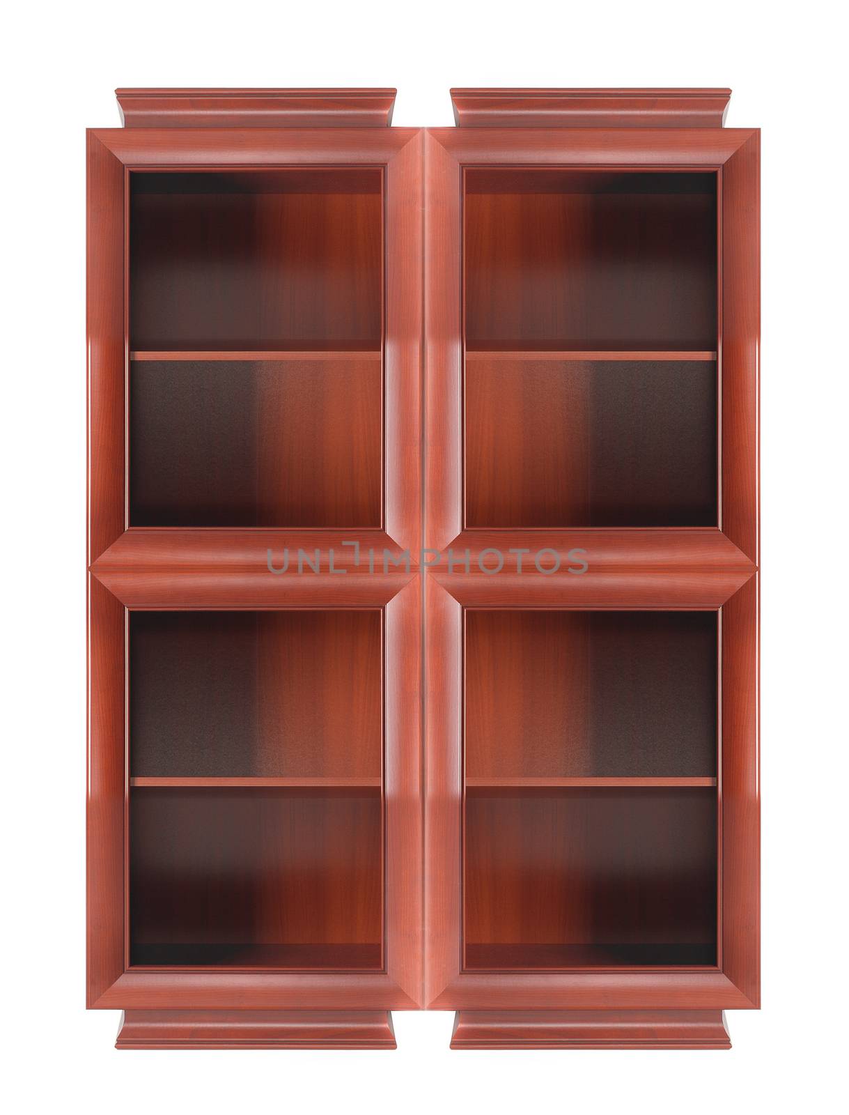 bookcase isolated