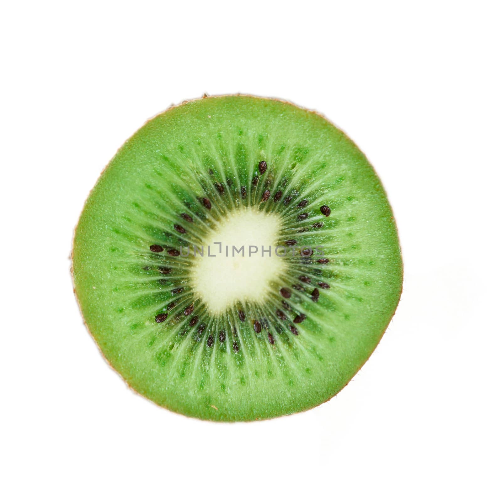 Slice of fresh kiwi fruit 