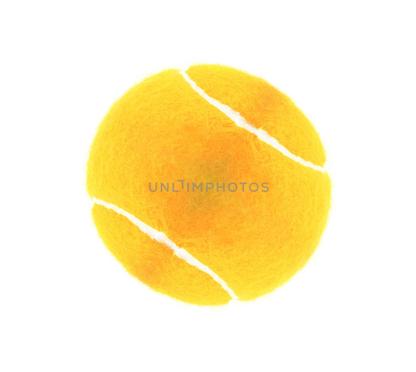 Tennis ball isolated on white