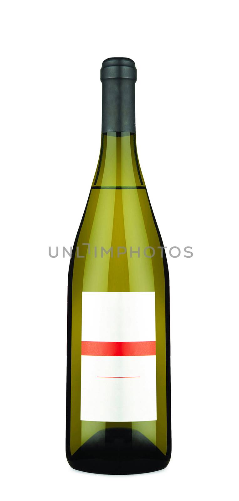 Wine bottle isolated