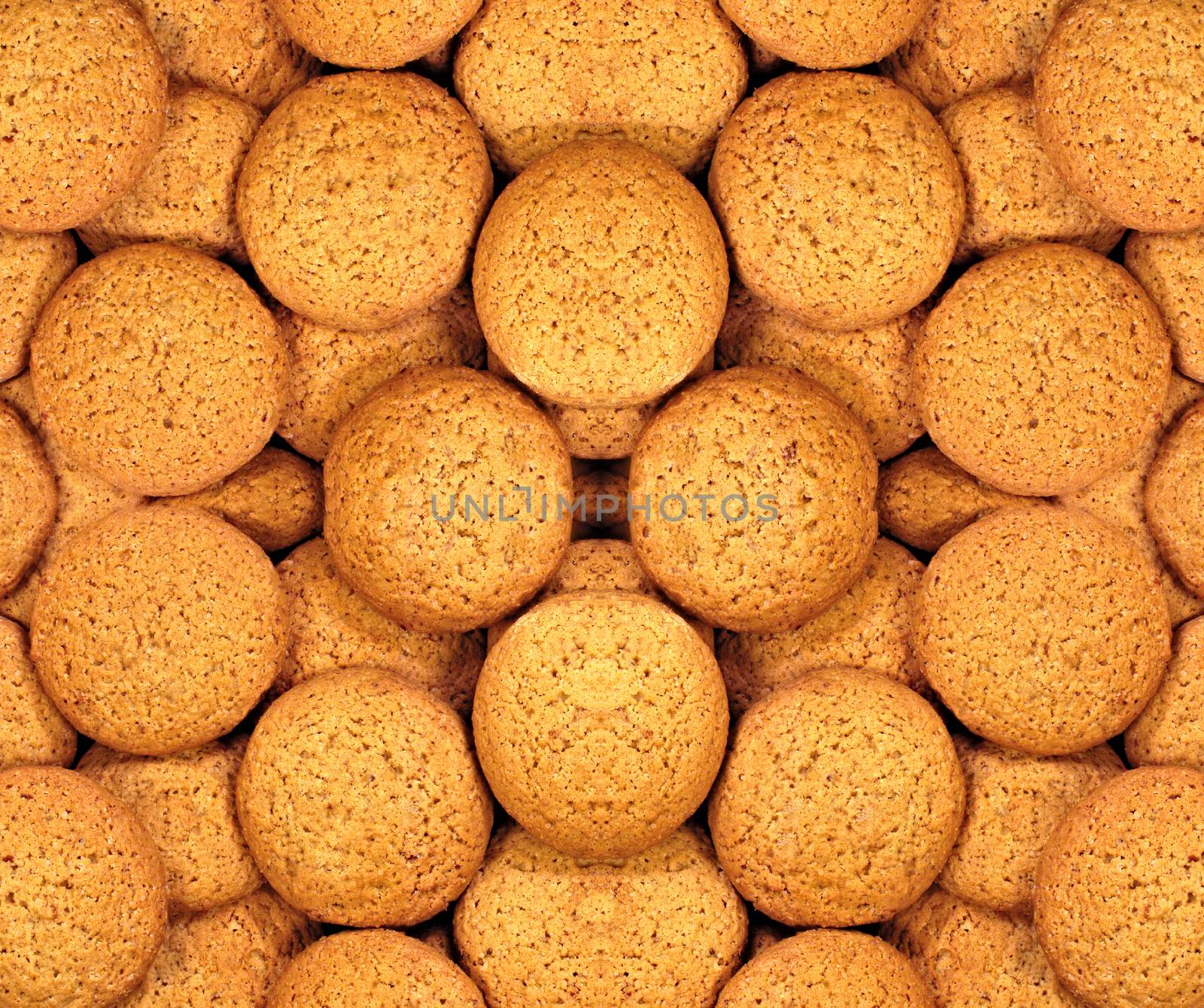 Oatmeal cookies background