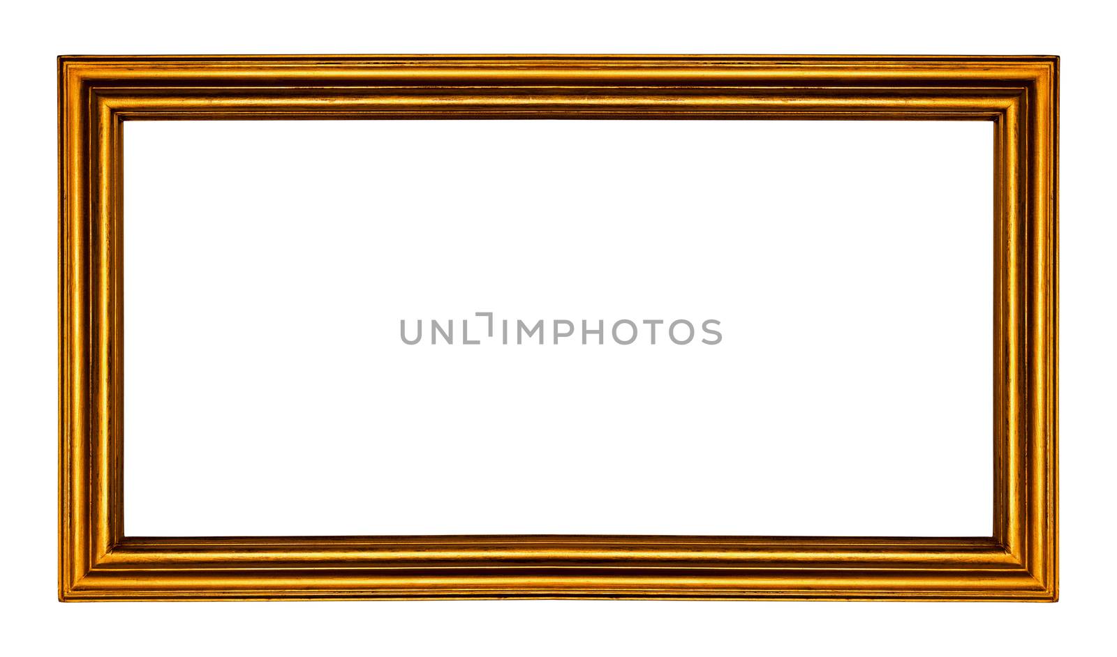 golden frame isolated