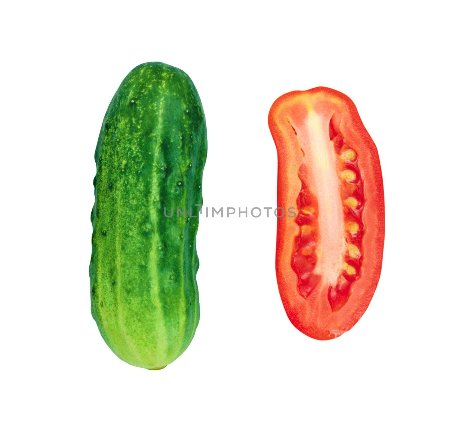 Tomato and cucumber isolated by ozaiachin