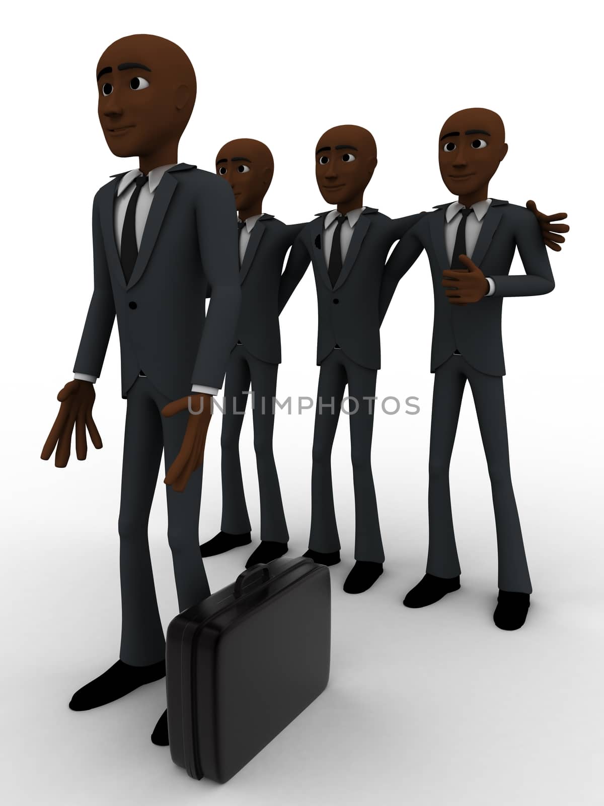 3d men team select person for work concept by touchmenithin@gmail.com