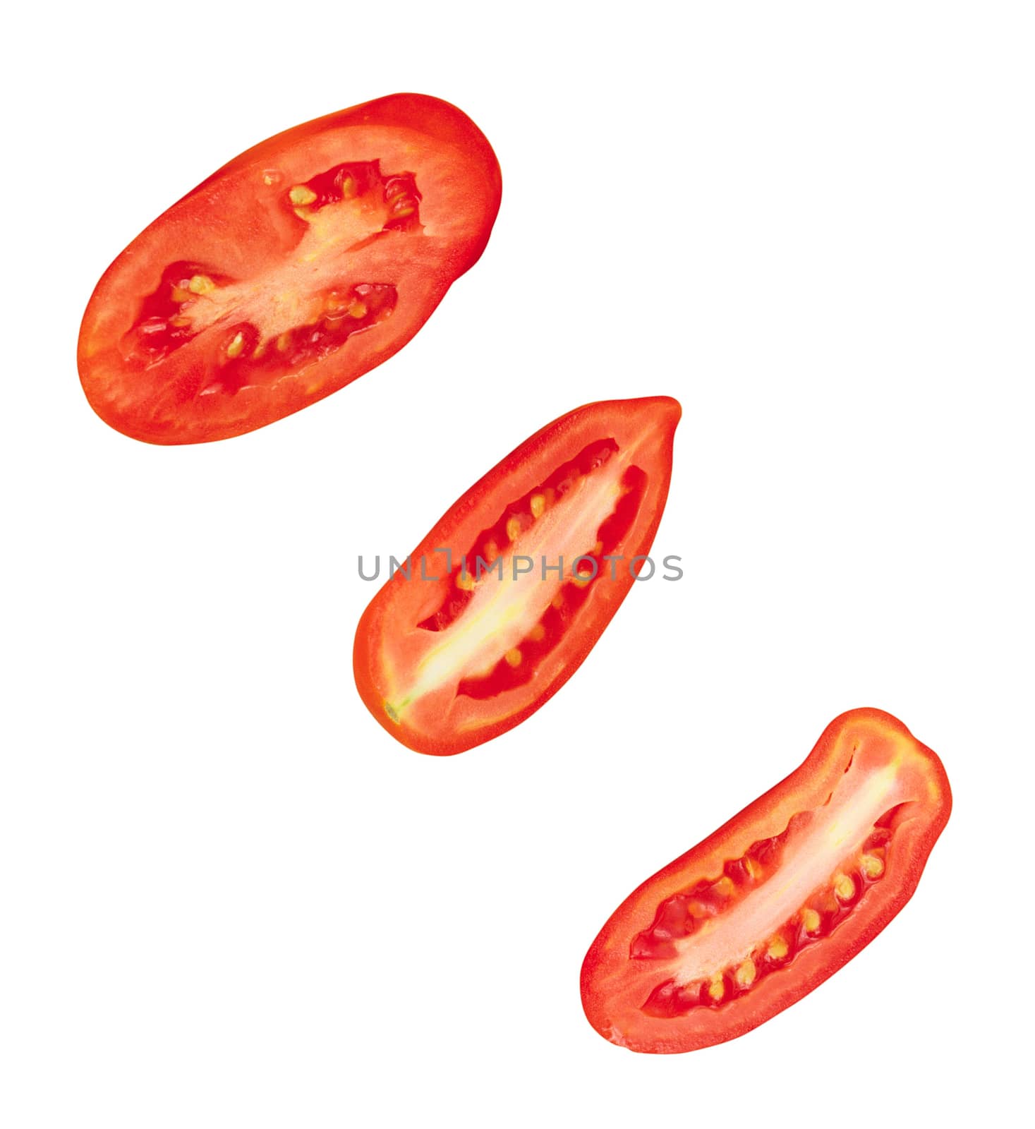 slices of ripen tomato piled