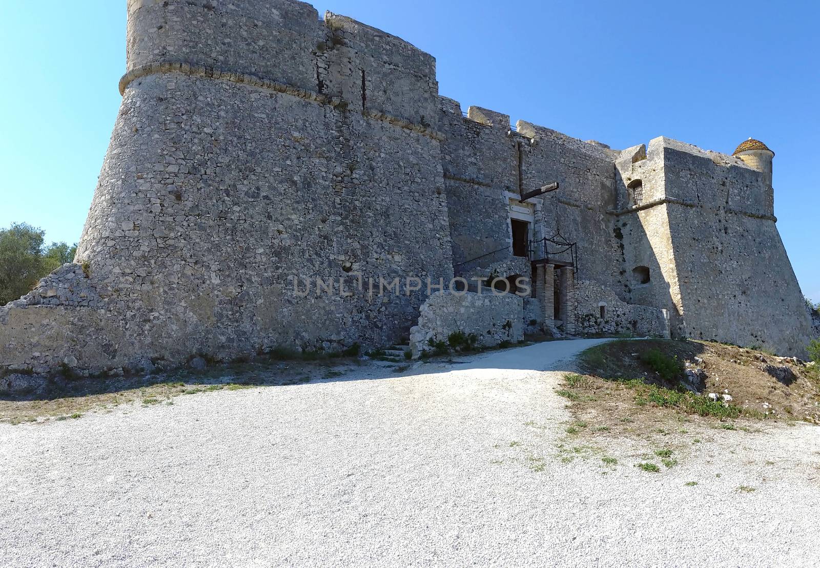 Panoramic view of the Fort du mont Alban. Old fortification near the city of Villefranche-sur-Mer
