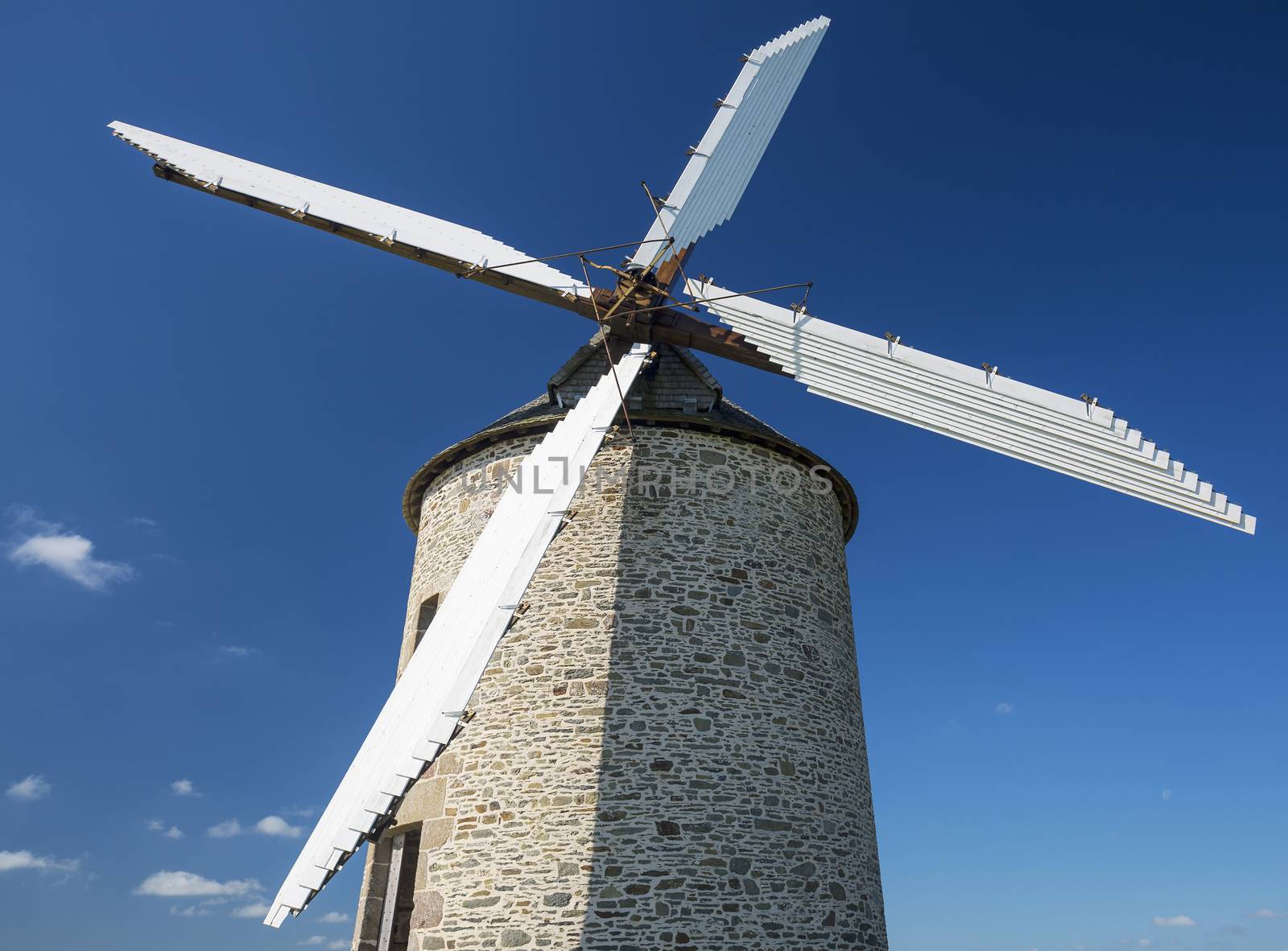 Windmill in blue sky by vwalakte