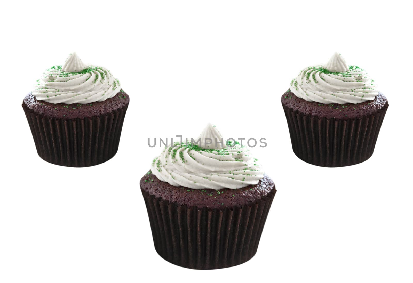 Cupcake isolated on white