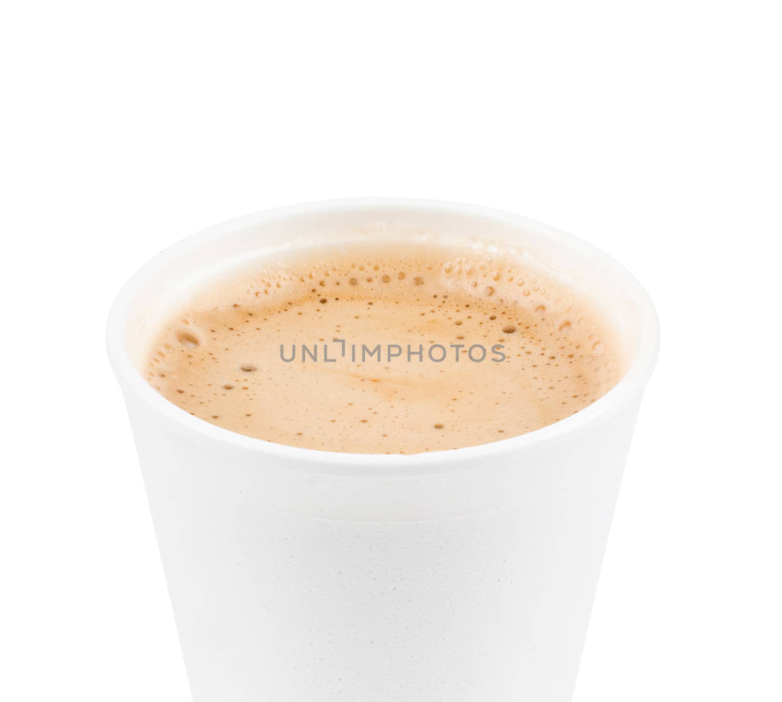 paper coffee cup with coffe