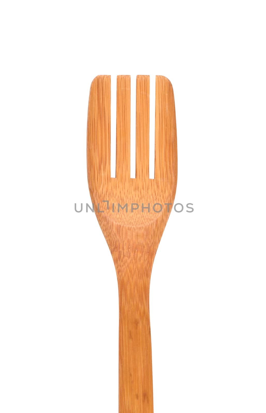 wooden kitchen devices isolated on the white